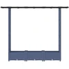 Pakeltas lovas su trelėmis ir stogu Pilka 164 x 40 x 123 cm PP