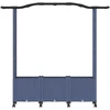 Pakeltas lovas su trelėmis ir stogu Pilka 164 x 40 x 144 cm PP