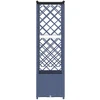 Pakeltas lovas su trelėmis ir stogu Pilka 124,5 x 40 x 138 cm