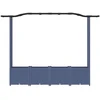 Pakeltas lovas su trelėmis ir stogu Pilka 204 x 40 x 141 cm PP