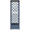 Pakeltas lovas su trelėmis ir stogu Pilka 163 x 40 x 126 cm PP