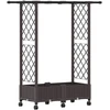 Pakeltas lovas su trelėmis ir stogu Ruda 122,5 x 40 x 127 cm PP