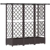 Pakeltas lovas su trelėmis ir stogu Ruda 164 x 40 x 123 cm PP