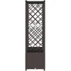 Pakeltas lovas su trelėmis ir stogu Ruda 202 x 40 x 138 cm PP