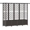Pakeltas lovas su trelėmis ir stogu Ruda 203 x 40 x 138 cm PP