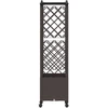Pakeltas lovas su trelėmis ir stogu Ruda 122 x 40 x 144 cm PP
