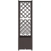 Pakeltas lovas su trelėmis ir stogu Ruda 124 x 40 x 138 cm PP