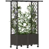 Pakeltas lovas su trelėmis ir stogu Ruda 124,5 x 40 x 142 cm PP