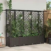 Pakeltas lovas su trelėmis ir stogu Ruda 203 x 40 x 138 cm PP