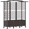 Pakeltas lovas su trelėmis ir stogu Ruda 163 x 40 x 144 cm PP
