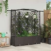 Pakeltas lovas su trelėmis ir stogu Ruda 163 x 40 x 138 cm PP