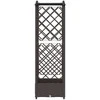 Pakeltas lovas su trelėmis ir stogu Ruda 124 x 40 x 126 cm PP