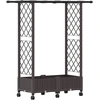 Pakeltas lovas su trelėmis ir stogu Ruda 122,5 x 40 x 127 cm PP