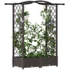 Pakeltas lovas su trelėmis ir stogu Ruda 124 x 40 x 125 cm PP