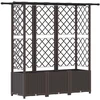 Pakeltas lovas su trelėmis ir stogu Ruda 162,5 x 40 x 138 cm PP