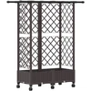 Pakeltas lovas su trelėmis ir stogu Ruda 124 x 40 x 127 cm PP