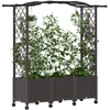 Pakeltas lovas su trelėmis ir stogu Ruda 164 x 40 x 144 cm PP