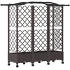 Pakeltas lovas su trelėmis ir stogu Ruda 163 x 40 x 129 cm PP