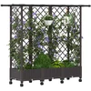Pakeltas lovas su trelėmis ir stogu Ruda 164 x 40 x 127 cm PP