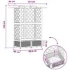 Pakeltas lovas su trelėmis ir stogu Ruda 124 x 40 x 123 cm PP