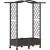 Pakeltas lovas su trelėmis ir stogu Ruda 124 x 40 x 129 cm PP