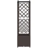 Pakeltas lovas su trelėmis ir stogu Ruda 125 x 40 x 138 cm PP