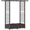 Pakeltas lovas su trelėmis ir stogu Ruda 122,5 x 40 x 123 cm PP