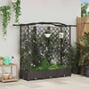 Pakeltas lovas su trelėmis ir stogu Ruda 163 x 40 x 123 cm PP