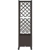 Pakeltas lovas su trelėmis ir stogu Ruda 124,5 x 40 x 142 cm PP