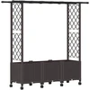 Pakeltas lovas su trelėmis ir stogu Ruda 162,5 x 40 x 142 cm PP
