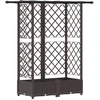 Pakeltas lovas su trelėmis ir stogu Ruda 124 x 40 x 123 cm PP