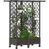 Pakeltas lovas su trelėmis ir stogu Ruda 124 x 40 x 127 cm PP