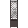 Pakeltas lovas su trelėmis ir stogu Ruda 163,5 x 40 x 138 cm PP