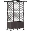 Pakeltas lovas su trelėmis ir stogu Ruda 122 x 40 x 144 cm PP