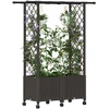 Pakeltas lovas su trelėmis ir stogu Ruda 124,5 x 40 x 142 cm PP