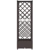 Pakeltas lovas su trelėmis ir stogu Ruda 122,5 x 40 x 123 cm PP