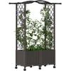 Pakeltas lovas su trelėmis ir stogu Ruda 125 x 40 x 144 cm PP