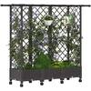 Pakeltas lovas su trelėmis ir stogu Ruda 164 x 40 x 127 cm PP