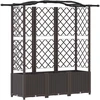 Pakeltas lovas su trelėmis ir stogu Ruda 163 x 40 x 138 cm PP