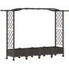 Pakeltas lovas su trelėmis ir stogu Ruda 207 x 40 x 129 cm PP
