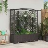 Pakeltas lovas su trelėmis ir stogu Ruda 163 x 40 x 141 cm PP