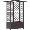 Pakeltas lovas su trelėmis ir stogu Ruda 122 x 40 x 141 cm PP