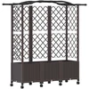 Pakeltas lovas su trelėmis ir stogu Ruda 163 x 40 x 144 cm PP