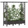 Pakeltas lovas su trelėmis ir stogu Ruda 164 x 40 x 127 cm PP