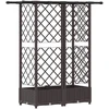 Pakeltas lovas su trelėmis ir stogu Ruda 124 x 40 x 123 cm PP