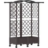 Pakeltas lovas su trelėmis ir stogu Ruda 124 x 40 x 129 cm PP