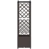 Pakeltas lovas su trelėmis ir stogu Ruda 122 x 40 x 141 cm PP