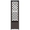 Pakeltas lovas su trelėmis ir stogu Ruda 163 x 40 x 141 cm PP