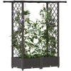 Pakeltas lovas su trelėmis ir stogu Ruda 122,5 x 40 x 123 cm PP