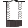 Pakeltas lovas su trelėmis ir stogu Ruda 125 x 40 x 138 cm PP